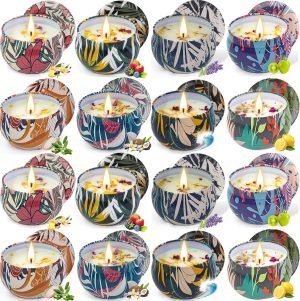 16 Pack Soy Wax Scented Candle Gift Set