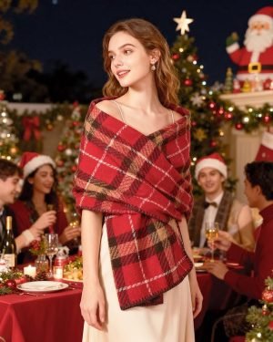 Women’s Long Knit Scarf Winter Chunky Scarfs