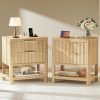 Tall Night Stands with Charger Station