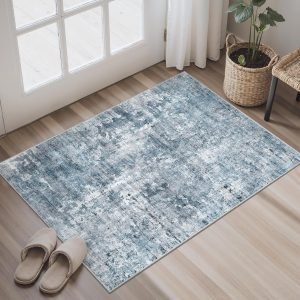 2×3 Abstract Washable Rugs for Kitchen