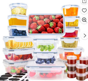 TINANA Food Storage Containers with Airtight Lids at Walmart!