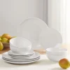 Mainstays Glazed White Stoneware Dinnerware Set at Walmart