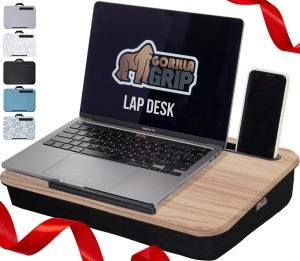 Laptop Lap Desk with Phone Holder