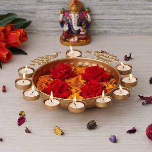 Diya Shape Decorative Urli Bowl