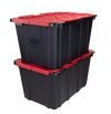 2-Pack 27-Gal HDX Flip Top Storage Totes at Home Depot !