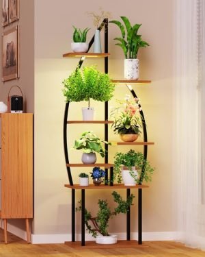 Plant Stand Indoor with Grow Lights