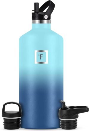 IRON °FLASK Camping & Hiking Hydration Flask with Straw
