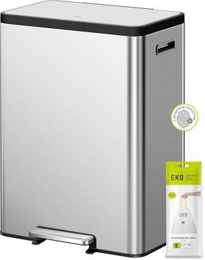 EKO EcoCasa II Dual Trash Can with Recycle Bin