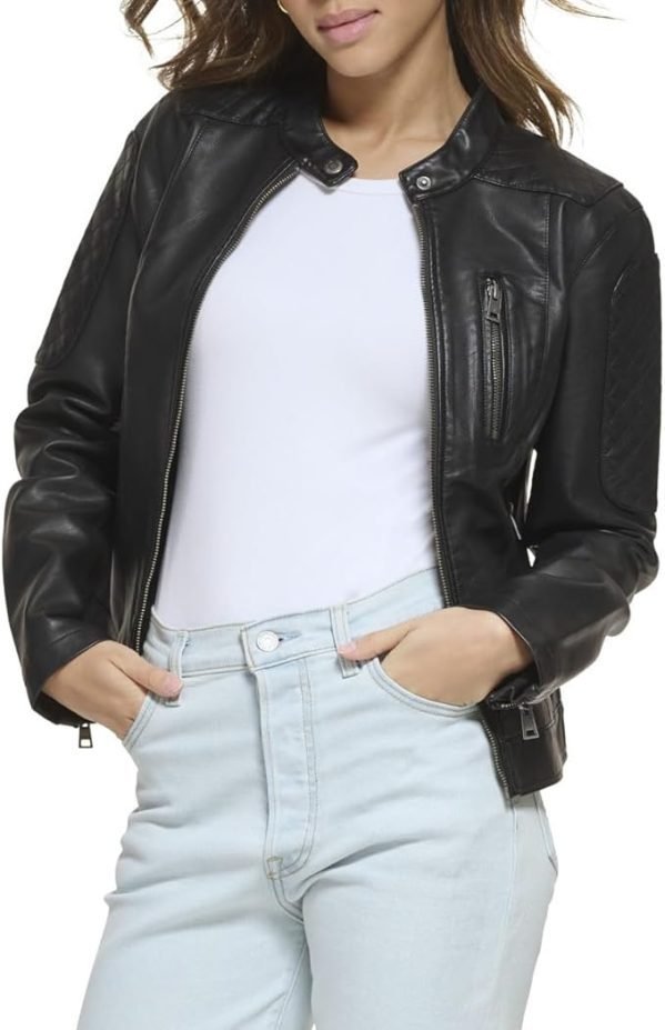 Levi’s Women’s Faux Leather Motocross Racer Jacket 