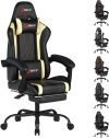 Ergonomic Gaming Chair with Footrest and Lumbar Massage