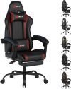Ergonomic Gaming Chair with Footrest & Lumbar Massage 