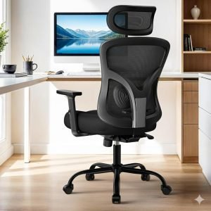 Ergonomic High Back Office Chair with Adjustable Headrest