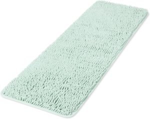 Yeaban Spa Blue 47 x 17 Bathroom Rug