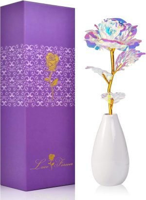 Artificial Rose Flowers with Vase