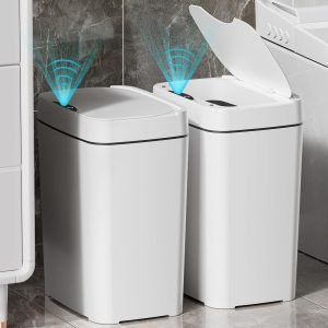 2-Pack 2.7 Gal Bathroom Trash Can with Lid