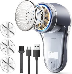 Fabric Shaver Lint Shaver with 6-Leaf Blades