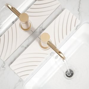 Quick Dry Stone Faucet Mat for Kitchen Sink