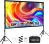120 Inch Outdoor Projector Screen with Stand