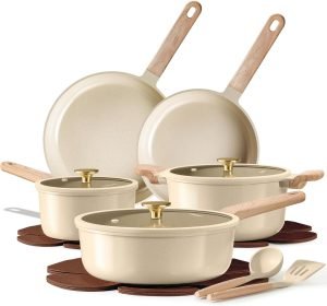 CAROTE 14Pcs Pots and Pans