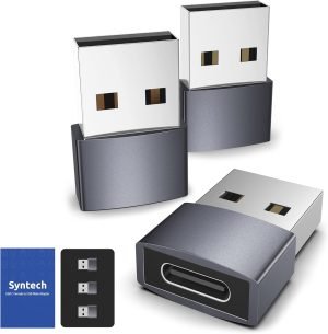 Syntech USB-C Female to USB-A Male Adapter (Pack of 3)