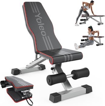 Yoleo Adjustable Weight Bench 
