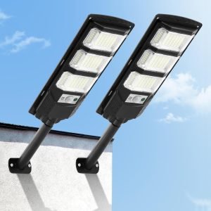 XuYelora Solar Street Lights Outdoor 2 Pack