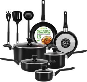 NutriChef 13-Piece Nonstick Cookware