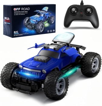 Blue RC Car with LED Lights
