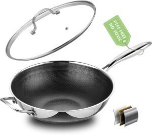 Hybrid 12-Inch Wok Pan with Lid