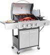 4-Burner Propane Gas BBQ Grill