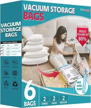 6-Pack Vacuum Storage Bags 