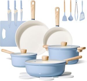 Carote 24-Piece Ceramic Cookware Set 