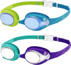 OutdoorMaster Kids Swim Goggles 2 Pack