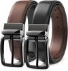MILORDE Men’s Reversible Leather Belt