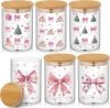 Glass Storage Jars with Airtight Bamboo Lid