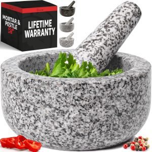 Granite Mortar and Pestle Set
