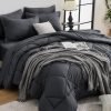 HEVUMYI 7-Piece Queen Comforter Set