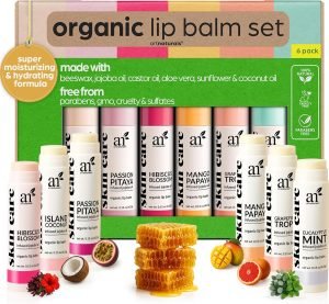 ArtNaturals Organic Beeswax Lip Balm Set
