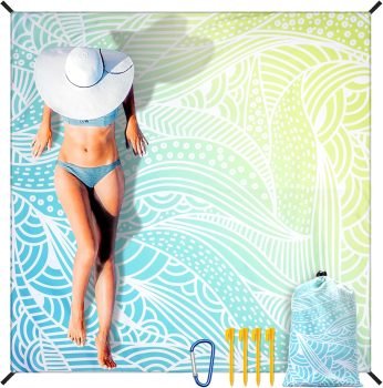 Beach Blanket Waterproof Sandproof Quick Drying Beach Mat