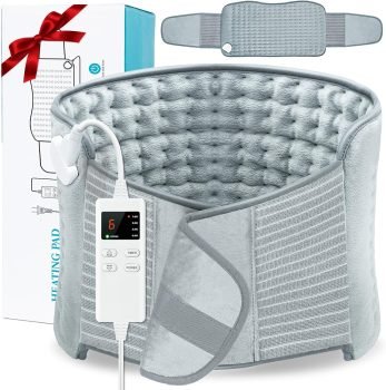 Extra Large Heating Pad with Extended Belt 