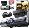 TERUNSOUl 4K Dash Cam Front and Rear
