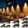 Solar Fence Lights Outdoor 8-Pack