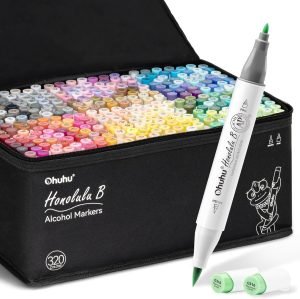 Ohuhu Refillable 320 Colors Alcohol Markers