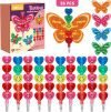 Valentine’s Day Gift Cards for Kids with Stacking Heart Pencils