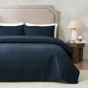Hansleep Navy Quilt Queen Size –  Bedspread