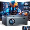 4K Support Projector with Wifi and Bluetooth