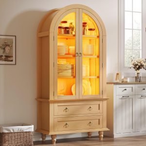 YITAHOME 73″ Arched Pantry Cabinet