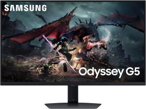 Samsung 32 Odyssey G50D Series QHD Fast IPS G-Sync Compatible Gaming Monitor