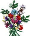 780-Piece Red Rose Building Flower Bouquet Kit
