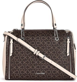 Calvin Klein Bubble Lamb Novelty Organization Satchel 